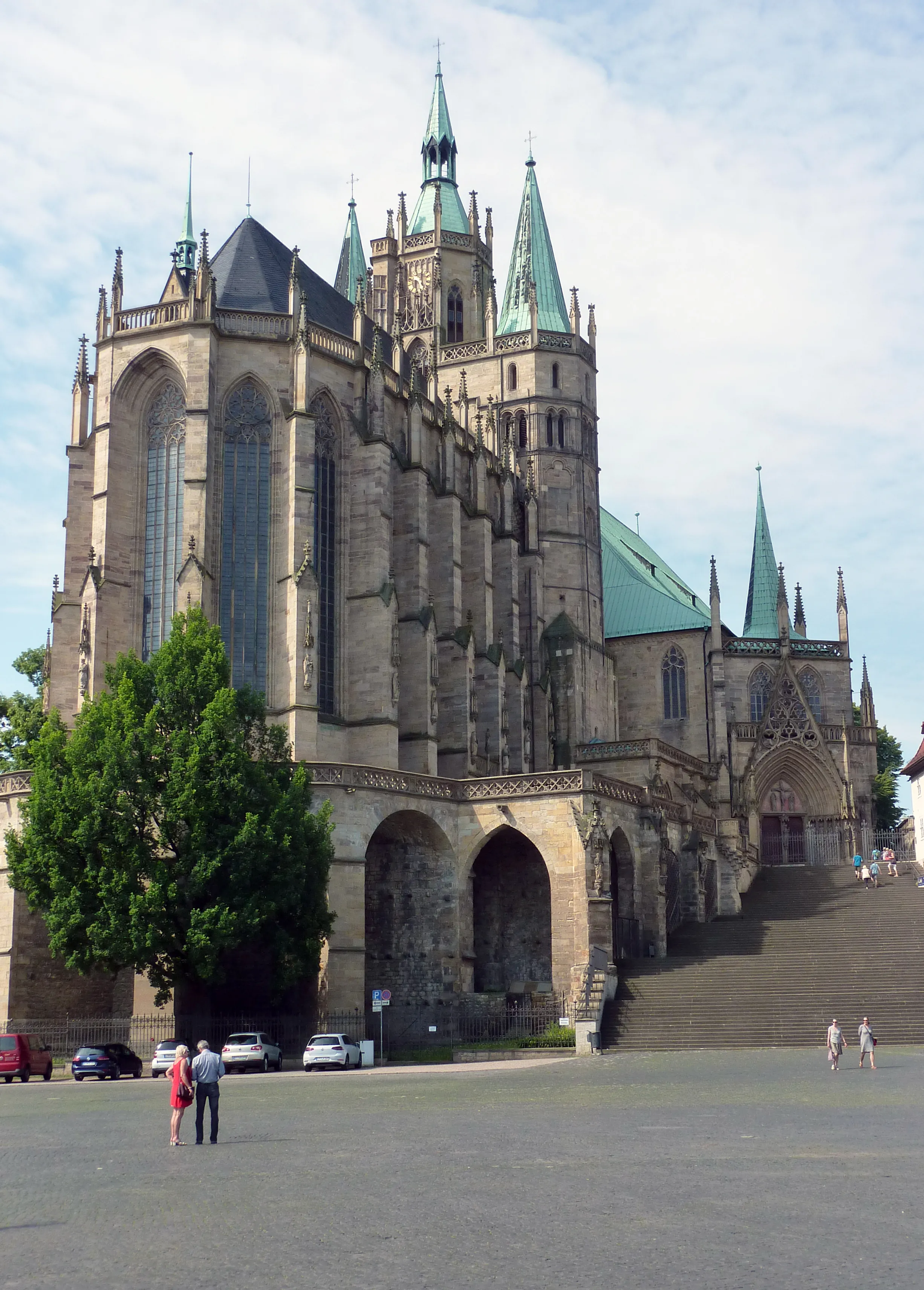 Triangelportal und Chor des Erfurter Doms